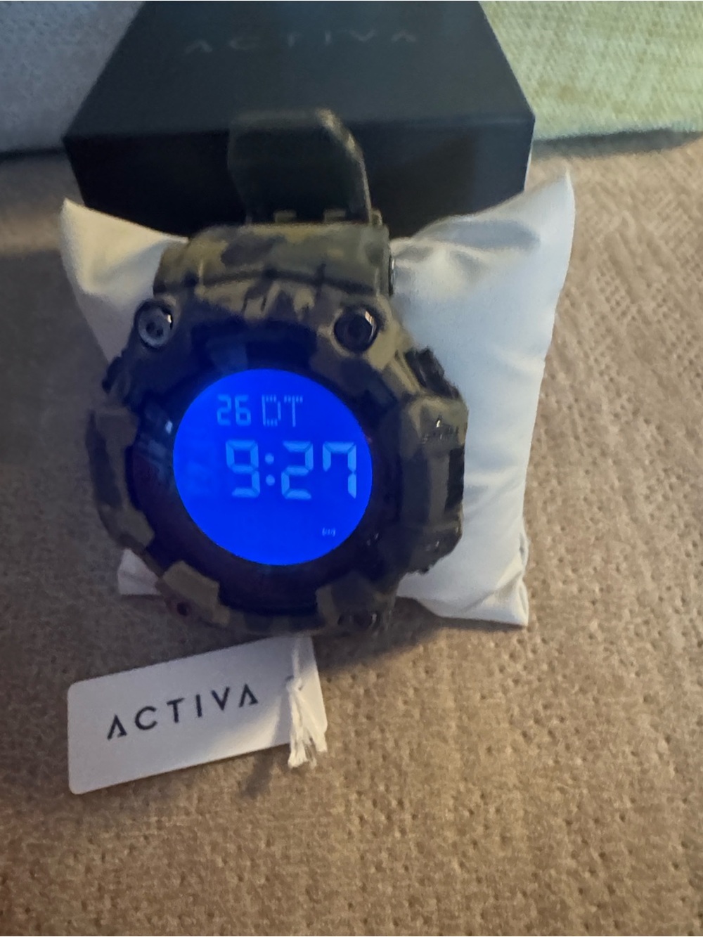 Activa Camouflage Digital Sports Watch - Blue Backlight